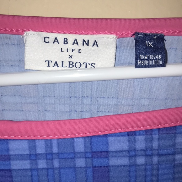 Cabana Life x Talbots Women’s Matching Set Beach Swim Tunic and Tankini Top - Picture 8 of 16